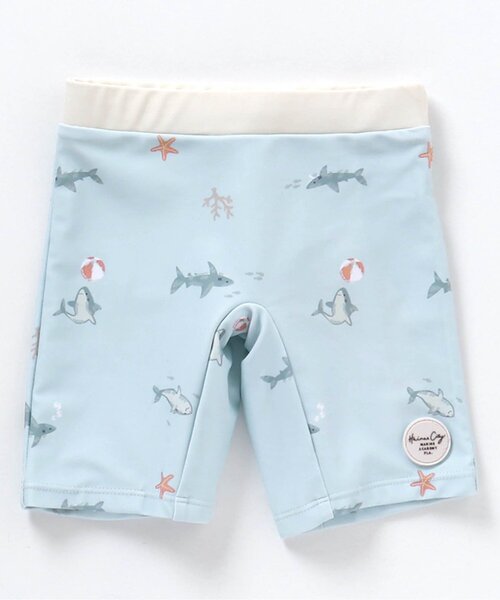 apres les cours（アプレレクール）の「きょうりゅう・サメ柄ボクサー水着＿UVカット（水着・キッズ・アイボリー/サックスブルー・80/90/100/110/120）」の17枚目の写真