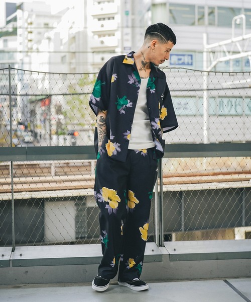 Subciety（サブサエティ）の「FLOWER PATTERN SHIRT（シャツ/ブラウス・メンズ・ブラック系その他/ブラック・SMALL/MEDIUM/LARGE/X-LARGE）」の13枚目の写真