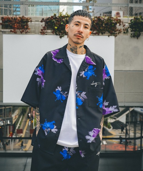 Subciety（サブサエティ）の「FLOWER PATTERN SHIRT（シャツ/ブラウス・メンズ・ブラック系その他/ブラック・SMALL/MEDIUM/LARGE/X-LARGE）」の7枚目の写真
