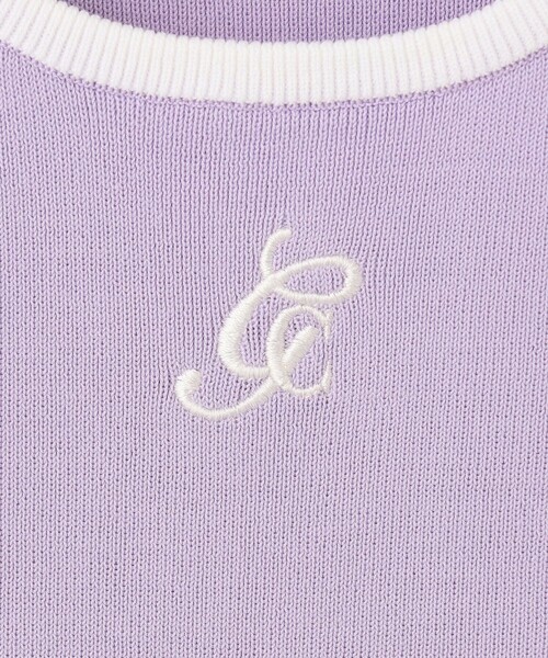 GRACE CLASS(グレースクラス)の「ロゴニットノースリーブ(タンクトップ・レディース・ラベンダー/ホワイト・36)」の15枚目の写真