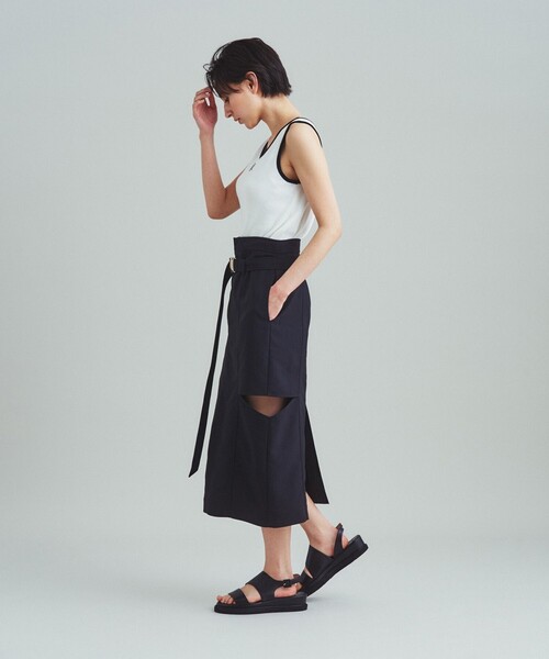 GRACE CLASS(グレースクラス)の「ロゴニットノースリーブ(タンクトップ・レディース・ラベンダー/ホワイト・36)」の19枚目の写真