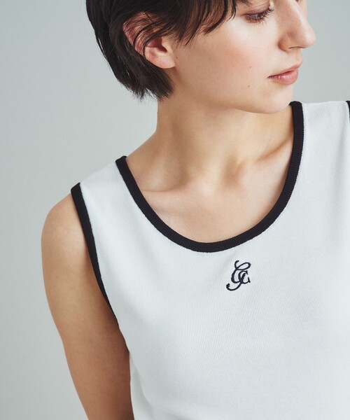 GRACE CLASS(グレースクラス)の「ロゴニットノースリーブ(タンクトップ・レディース・ラベンダー/ホワイト・36)」の21枚目の写真