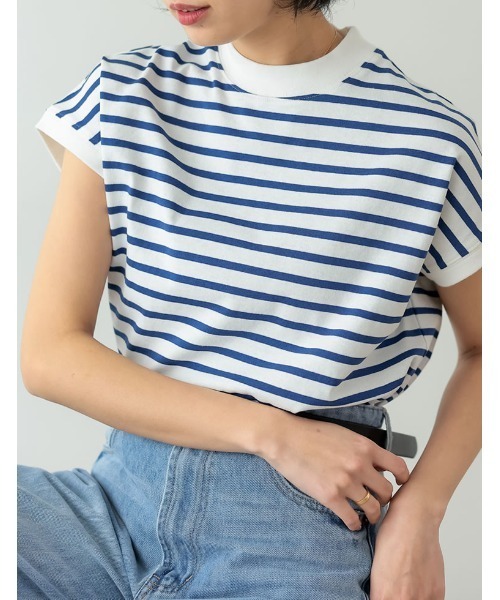 売約済です。ボーダーフレンチスリーブＴシャツ 楽天市場】クーポン利用で1000円☆ ボーダー Tシャツ フレンチスリーブ