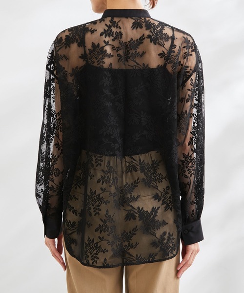 ROPE' PICNIC（ロペピクニック）の「洗える/リンクコーデ/レースライトシャツ（シャツ/ブラウス・レディース・ブラック/オフホワイト・38）」の21枚目の写真