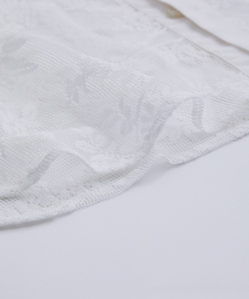 ROPE' PICNIC（ロペピクニック）の「洗える/リンクコーデ/レースライトシャツ（シャツ/ブラウス・レディース・ブラック/オフホワイト・38）」の17枚目の写真