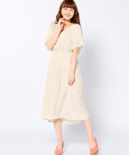 Another Edition（アナザーエディション）の「CRXデシンタックワンピース/CRX  デシン タック  OP（ワンピース・レディース・ベージュ/ライトブルー・フリー）」の14枚目の写真