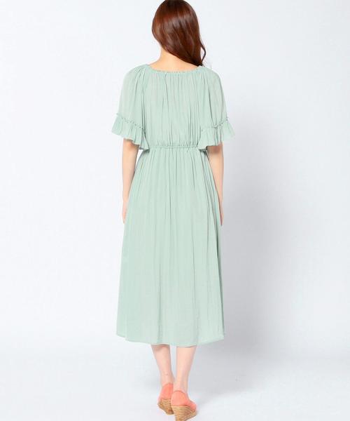 Another Edition（アナザーエディション）の「CRXデシンタックワンピース/CRX  デシン タック  OP（ワンピース・レディース・ベージュ/ライトブルー・フリー）」の9枚目の写真