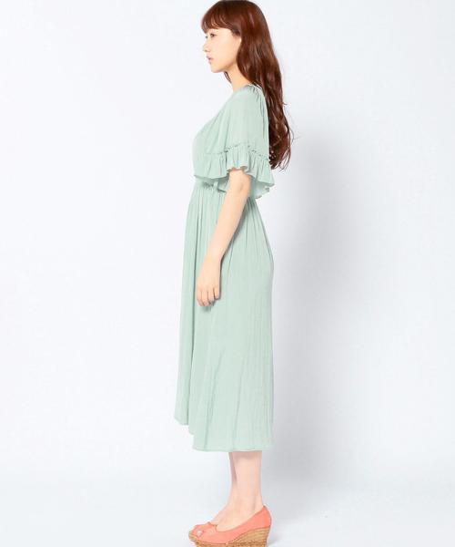 Another Edition（アナザーエディション）の「CRXデシンタックワンピース/CRX  デシン タック  OP（ワンピース・レディース・ベージュ/ライトブルー・フリー）」の11枚目の写真