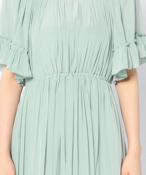 Another Edition（アナザーエディション）の「CRXデシンタックワンピース/CRX  デシン タック  OP（ワンピース・レディース・ベージュ/ライトブルー・フリー）」の4枚目の写真