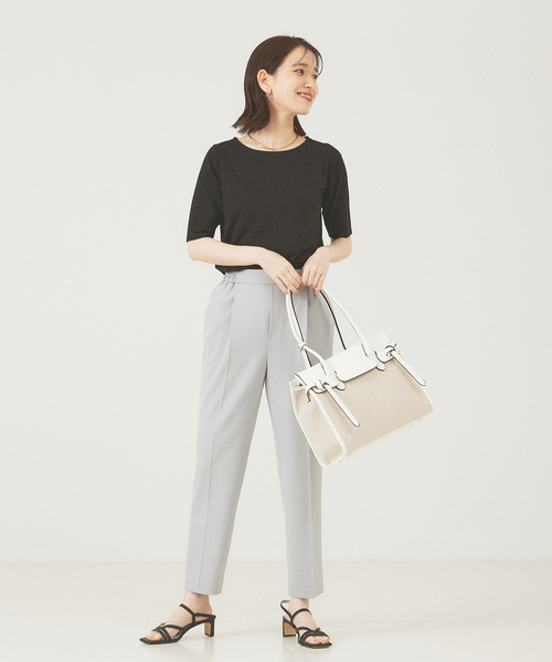 abahouse mavie(アバハウスマヴィ)の「5分袖プルオーバー(Tシャツ/カットソー・レディース・ホワイト/ブラック・38/40)」の12枚目の写真