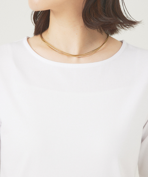 abahouse mavie(アバハウスマヴィ)の「5分袖プルオーバー(Tシャツ/カットソー・レディース・ホワイト/ブラック・38/40)」の18枚目の写真