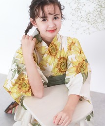 KYOETSU（キョウエツ）の「簡単着付け セパレート 浴衣 女の子 3点セット( セパレート浴衣 + 帯 + 下駄 )（浴衣・キッズ）」