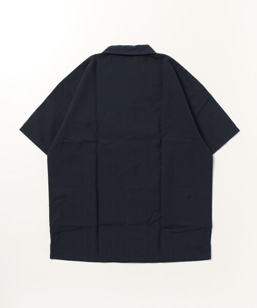 DESCENTE（デサント）の「【別注】デサント  Nylon OpenCollar Shirt 限定コラボ（シャツ/ブラウス・メンズ・アイボリー/ネイビー・M/L/LL）」の3枚目の写真