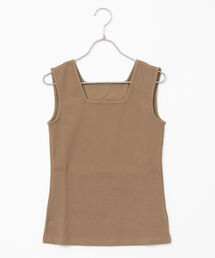 リブタンクトップ