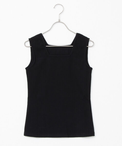 NOLLEY’S（ノーリーズ）の「リブタンクトップ（タンクトップ・レディース・キャメル/ネイビー/オフホワイト/ブラック・38）」の3枚目の写真