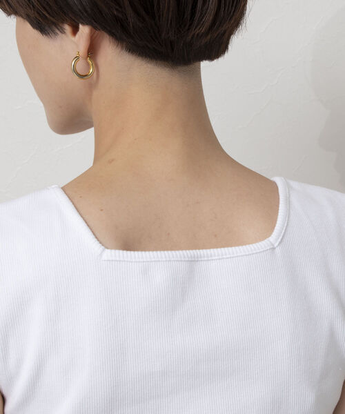 NOLLEY’S（ノーリーズ）の「リブタンクトップ（タンクトップ・レディース・キャメル/ネイビー/オフホワイト/ブラック・38）」の13枚目の写真