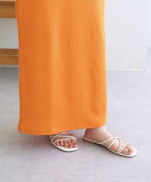 DISCOAT(ディスコート)の「【S~XLサイズ展開】ワッフルナロースカート《WEB限定》(スカート・レディース・アイボリー/ブラック/ブルー/オレンジ系その他2/ブラウン/グレイッシュベージュ/オレンジ・SMALL/MEDIUM/LARGE/X-LARGE)」の19枚目の写真