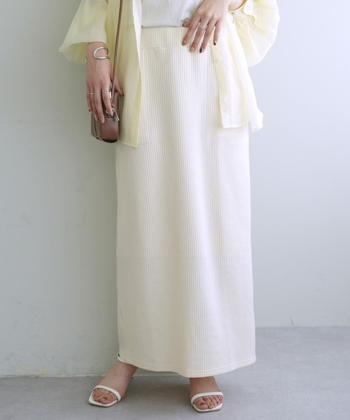 DISCOAT(ディスコート)の「【S~XLサイズ展開】ワッフルナロースカート《WEB限定》(スカート・レディース・アイボリー/ブラック/ブルー/オレンジ系その他2/ブラウン/グレイッシュベージュ/オレンジ・SMALL/MEDIUM/LARGE/X-LARGE)」の8枚目の写真