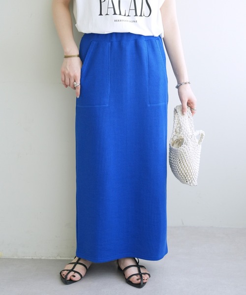 DISCOAT(ディスコート)の「【S~XLサイズ展開】ワッフルナロースカート《WEB限定》(スカート・レディース・アイボリー/ブラック/ブルー/オレンジ系その他2/ブラウン/グレイッシュベージュ/オレンジ・SMALL/MEDIUM/LARGE/X-LARGE)」の21枚目の写真