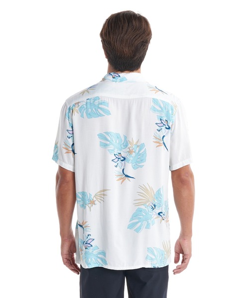 Quiksilver(クイックシルバー)の「THE FLORAL SS/クイックシルバー半袖総柄シャツ(シャツ/ブラウス・メンズ・ブラック/ホワイト/イエロー・MEDIUM/LARGE/X-LARGE/SMALL)」の4枚目の写真
