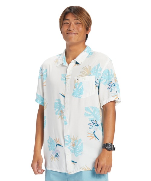 Quiksilver(クイックシルバー)の「THE FLORAL SS/クイックシルバー半袖総柄シャツ(シャツ/ブラウス・メンズ・ブラック/ホワイト/イエロー・MEDIUM/LARGE/X-LARGE/SMALL)」の7枚目の写真