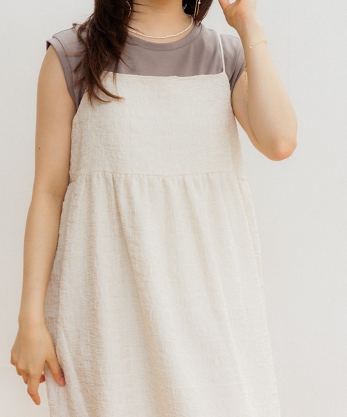 flower（フラワー）の「ベーシックノースリーブトップ（Tシャツ/カットソー・レディース・グレー/ホワイト・FREE）」の20枚目の写真