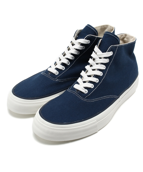 ANATOMICA(アナトミカ)の「WAKOUWA / CANVAS DECK SHOES Hi(モカシン/デッキシューズ・メンズ・ナチュラル/ネイビー・27.0cm/25.5cm/26.5cm/26.0cm)」の2枚目の写真