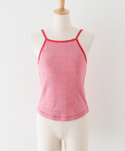 SLOBE citron.（スローブシトロン）の「SLOBE citron.別注【Miller/ミラー】  P rib AIS キャミソール（キャミソール・レディース・サックスブルー/アイボリー/レッド・FREE）」の16枚目の写真