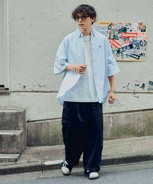 RAGEBLUE（レイジブルー）の「M-65 type military wide cargo pants / M-65/ジャーマンクロスミリタリーワイドカーゴパンツ（カーゴパンツ・メンズ・ホワイト/ブラック/ブラウン/カーキ・SMALL/MEDIUM/LARGE）」の13枚目の写真