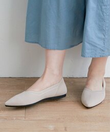 ikka | 【洗える】ニットペタンコパンプス(パンプス)