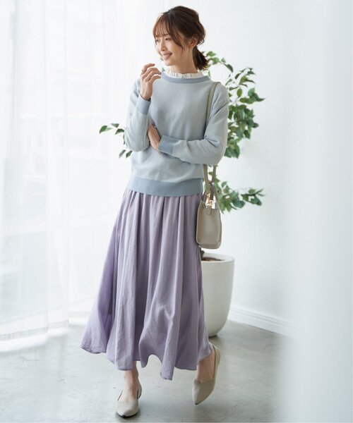 ikka（イッカ）の「洗えるニットペタンコパンプス（パンプス・レディース・ブラック/ベージュ/ブラウン/ライトグレー/グリーン/その他1・M/L）」の17枚目の写真