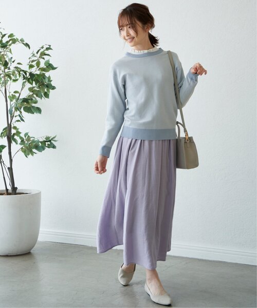 ikka（イッカ）の「洗えるニットペタンコパンプス（パンプス・レディース・ブラック/ベージュ/ブラウン/ライトグレー/グリーン/その他1・M/L）」の18枚目の写真