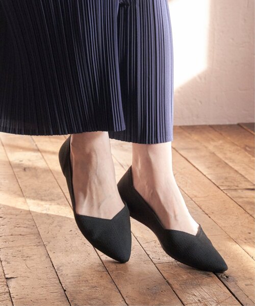 ikka（イッカ）の「洗えるニットペタンコパンプス（パンプス・レディース・ブラック/ベージュ/ブラウン/ライトグレー/グリーン/その他1・M/L）」の21枚目の写真