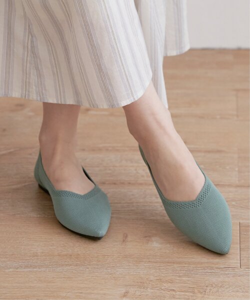 ikka（イッカ）の「【洗える】ニットペタンコパンプス（パンプス・レディース・ブラック/ベージュ/ブラウン/ライトグレー/グリーン/その他1・M/L）」の11枚目の写真