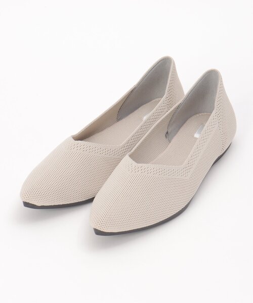 ikka（イッカ）の「【洗える】ニットペタンコパンプス（パンプス・レディース・ブラック/ベージュ/ブラウン/ライトグレー/グリーン/その他1・M/L）」の21枚目の写真