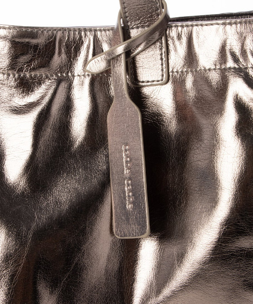 cache cache(カシュ カシュ)の「カシュカシュ cachecache / ソフトメタリックショッパートート(トートバッグ・レディース・シルバー/シルバー系その他/ゴールド・FREE)」の7枚目の写真