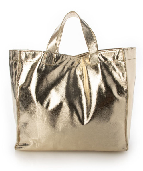 cache cache(カシュ カシュ)の「カシュカシュ cachecache / ソフトメタリックショッパートート(トートバッグ・レディース・シルバー/シルバー系その他/ゴールド・FREE)」の8枚目の写真