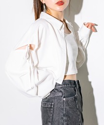 OLIVE des OLIVE | 肩リボンシャツ+キャミセット 1032040030(シャツ/ブラウス)