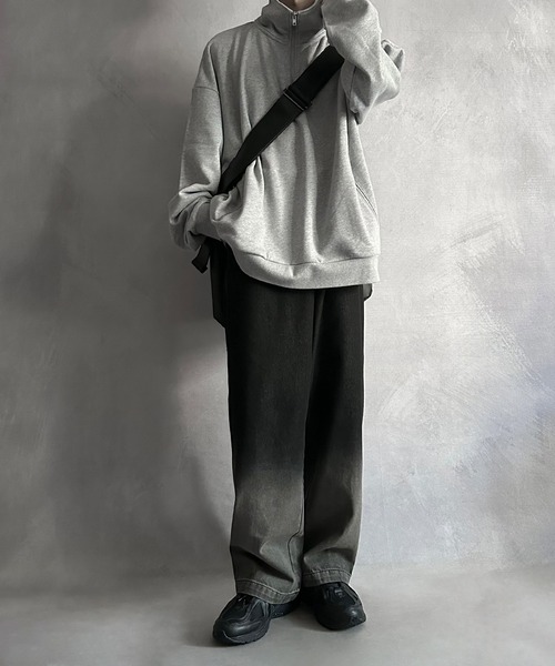 SERACE(セラス)の「【SERACE】Loose silhouette vintage denim wide pants / ルーズシルエットヴィンテージデニムワイドパンツ(デニムパンツ・メンズ・サックスブルー/ブラック/ブルー系/ホワイト/ブラック系/インディゴブルー/ライトグレー/ブラウン/グレー/ライトインディゴブルー・M/L/S)」の21枚目の写真