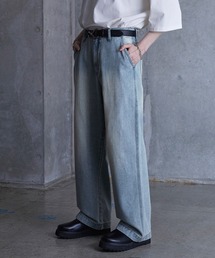 SERACE（セラス）の「【SERACE】Loose silhouette vintage denim wide pants / ルーズシルエットヴィンテージデニムワイドパンツ（デニムパンツ）」