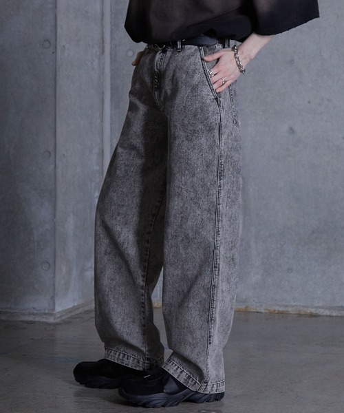 ★人気★GUESS★Unisex Denim Pants ヴィンテージワイドパンツ ワイド・リラックス デニムジーンズ(GUESS JEANS) | GUESS(ゲス