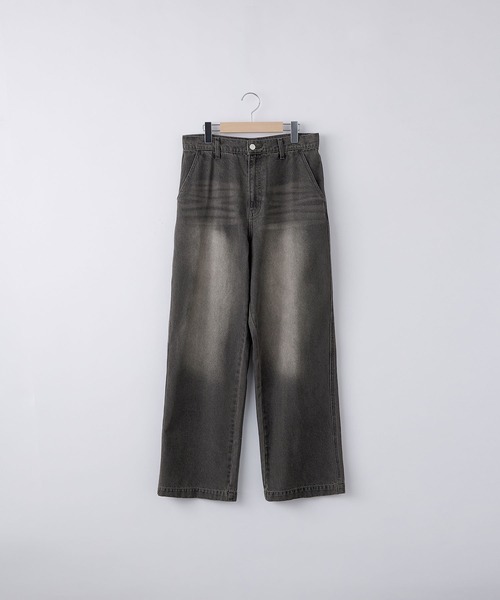 セール】【SERACE】Loose silhouette vintage denim wide pants