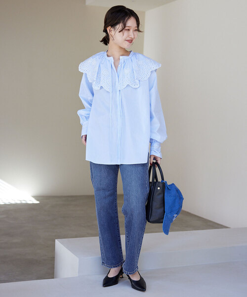 SLOBE IENA（スローブイエナ）の「LE DENIMストレートパンツ