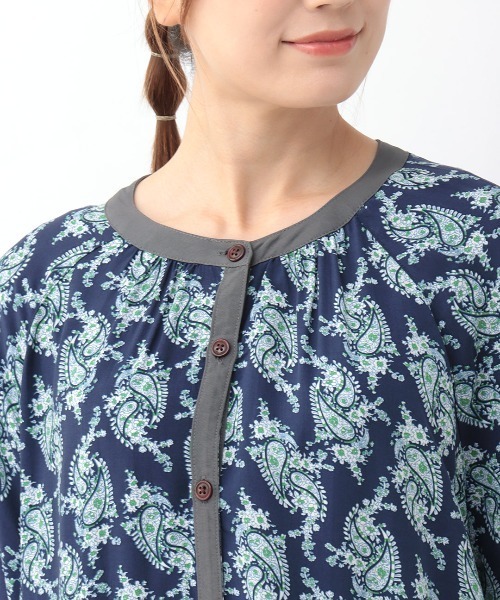 チチカカ（チチカカ）の「ペイズリープリントワンピース（ワンピース・レディース・ブルー/グリーン/ネイビー・FREE）」の14枚目の写真