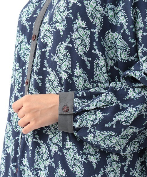 チチカカ（チチカカ）の「ペイズリープリントワンピース（ワンピース・レディース・ブルー/グリーン/ネイビー・FREE）」の15枚目の写真
