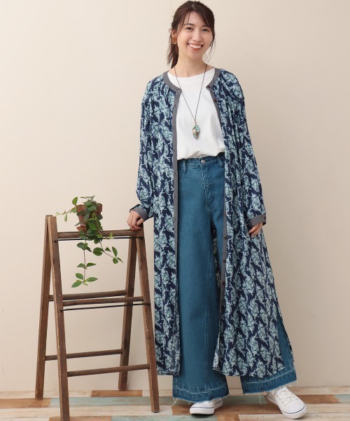 チチカカ（チチカカ）の「ペイズリープリントワンピース（ワンピース・レディース・ブルー/グリーン/ネイビー・FREE）」の6枚目の写真