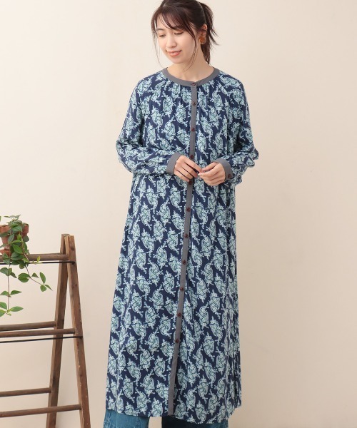 チチカカ（チチカカ）の「ペイズリープリントワンピース（ワンピース・レディース・ブルー/グリーン/ネイビー・FREE）」の7枚目の写真