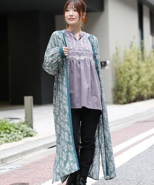 チチカカ（チチカカ）の「ペイズリープリントワンピース（ワンピース・レディース・ブルー/グリーン/ネイビー・FREE）」の22枚目の写真