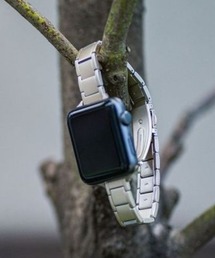 zandy | zandy ズィー・アンド・ワイ/ Apple Watch【ラインステンレスバンド】アップルウォッチバンド ステンレスベルト //// chain3(デジタル腕時計)
