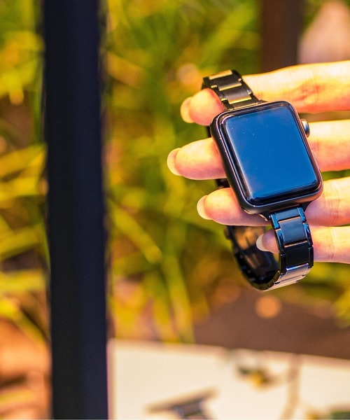 zandy(ズィーアンドワイ)の「zandy ズィー・アンド・ワイ/ Apple Watch【ラインステンレスバンド】アップルウォッチバンド ステンレスベルト /// chain3(デジタル腕時計・レディース・ブラック/ピンクゴールド/ホワイト×シルバー/シルバー・S/M)」の6枚目の写真